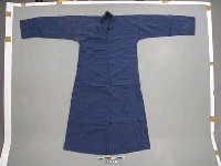 藏品(藍地提花大襟長袍)的圖片